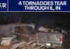 Four tornadoes tore through Illinois, Indiana during severe