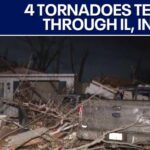 Four tornadoes tore through Illinois, Indiana during severe