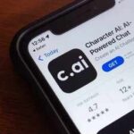 DISTURBING Details: AI Allegedly Pushed Teen Toward Suicide Smartphone displaying an app for an AI-powered chatbot