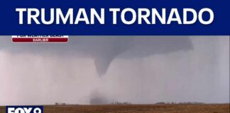 Reported tornado hits southern Minnesota town of Truman