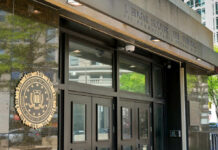 Exterior view of the J. Edgar Hoover FBI Building in Washington D.C.