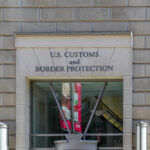 Facade of the U.S. Customs and Border Protection building with signage