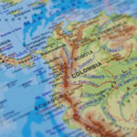 Election Terror: Aides Gunned Down in Colombia A detailed map showing Colombia and its geographical features