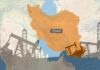 Insults Fly as Iran Policy Battle Heats Up Map of Iran highlighting oil production areas with oil rigs in the foreground