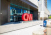 Did CNN Cross A Line On Musk? Exterior view of the CNN headquarters with a large red logo