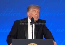 Trump alludes to third term at rescheduled White House correspondents' dinner