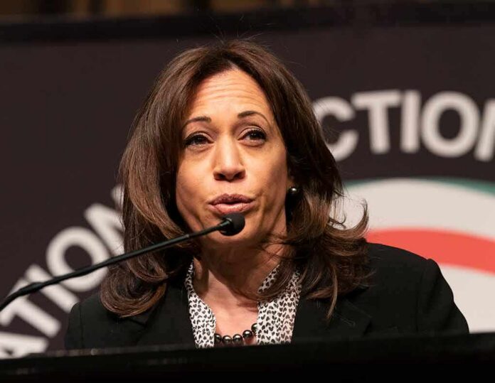 woman speaking at a podium with microphone
