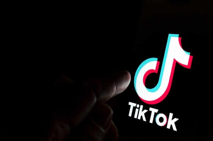 shutterstock_1540774727 TikTok logo on a smartphone screen