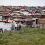 Africa Now Faces World’s Worst Hunger Informal settlement of corrugated metal shacks with laundry hanging