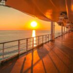 Turkey Denies Entry To LGBT Cruise Sunset view from a cruise ship deck overlooking the ocean