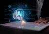 Will AI Raise Your Bills? A hand interacting with a digital interface displaying AI technology