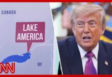 Trump renames Lake Ontario to 'Lake America'