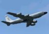 U.S. military reconnaissance aircraft in flight