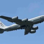 U.S. military reconnaissance aircraft in flight
