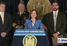 Hochul says Trump is defunding the police