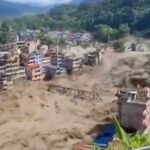 Video shows the moment catastrophic floods hit Nepal after glacier collapse