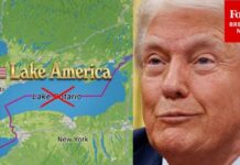 Canada And Mexico React To Trump Map BREAKING: President Trump Posts Map With 'Lake America' Instead Of Lake Ontario As Trade War Ignites