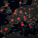 Sweden Turns To France For Naval Power Map of Europe with red data circles highlighting cities
